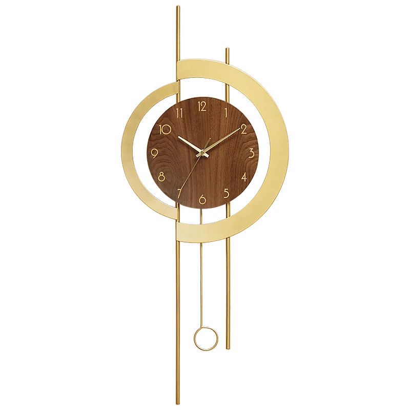 Большие настенные часы деревянные металлические тихие для гостиной в