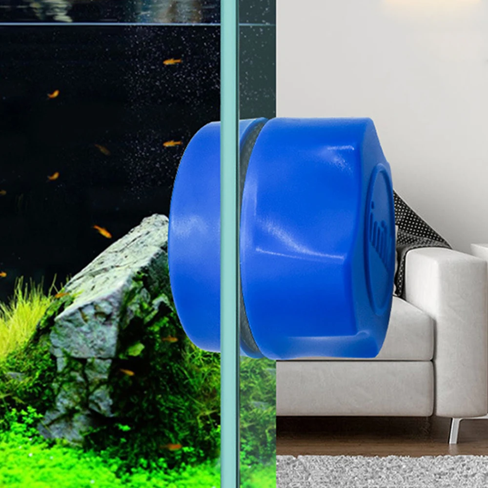 

1PCS Aquarium Fish Tank Magnetic Floating Brush Double-Sided Glass Cleaning Brush Window Aquarium Fish Tank Cleaning Tool