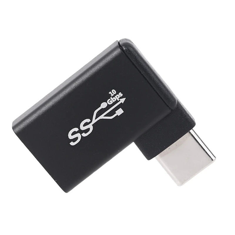 Алюминиевый адаптер USB C на 3 0 Переходник A мама 90 градусов 1 Type папа для планшетов флэш накопителей