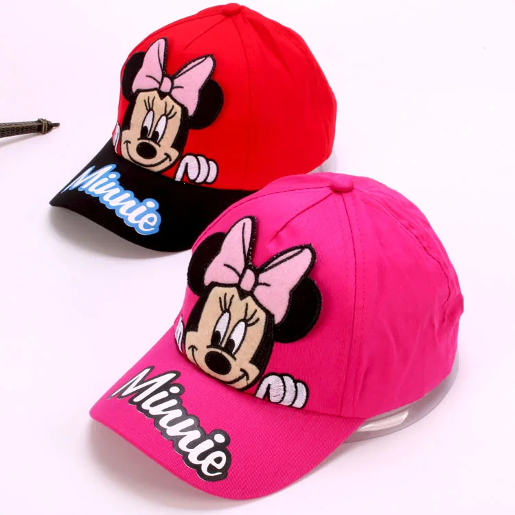 

Disney 2021 New Children's Cartoon Hat Boys and Girls Sunshade Baseball Hat Hip Hop Sun Hat Mickey Mouse Series baby hat