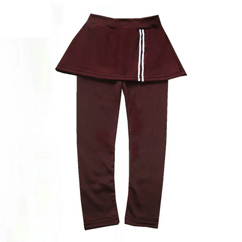 Хлопковые леггинсы для маленьких девочек с рисунком в полоску юбка-брюки узкие