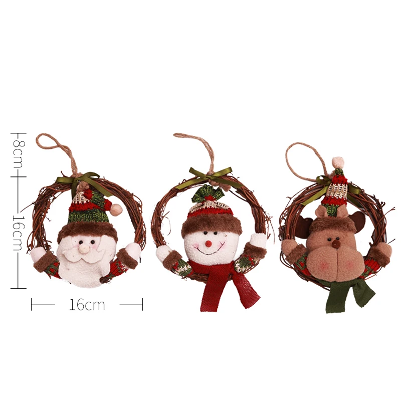 1 шт. милые рождественские украшения на дверь подвесная Рождественская елка