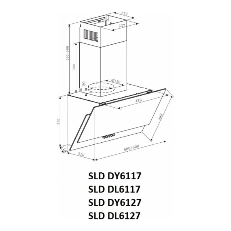 Вытяжка Schaub Lorenz SLD DY6117 | Бытовая техника