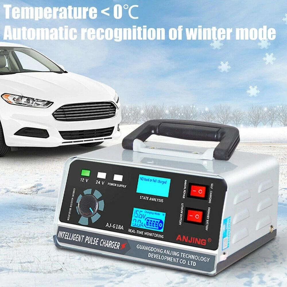 400w 12v24v car battery charger five stage repair charging 130v 250v fast charging winter automatic high power car charger free global shipping
