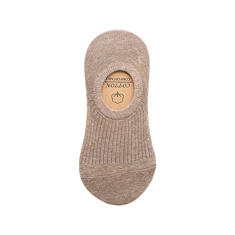 

New invisible socks cotton short tube women's socks all-match solid color non-slip silicone socks