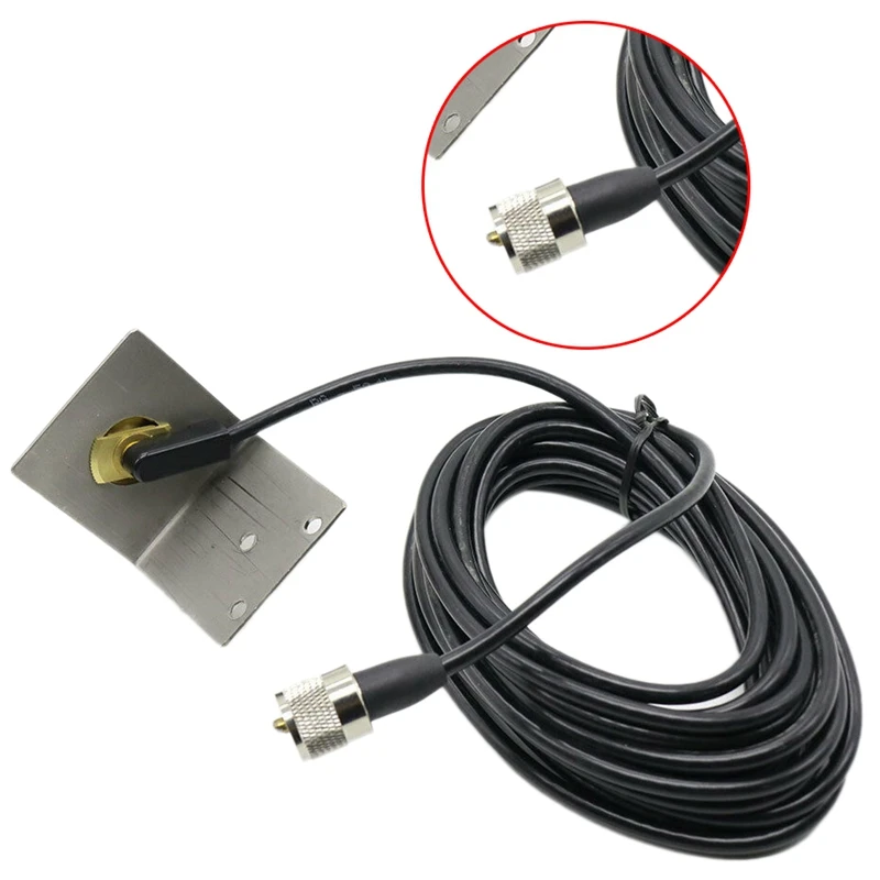 

Bracket L Shape Fender Mount with PL-259 UHF Connector RG-58U 5 Meter Cable