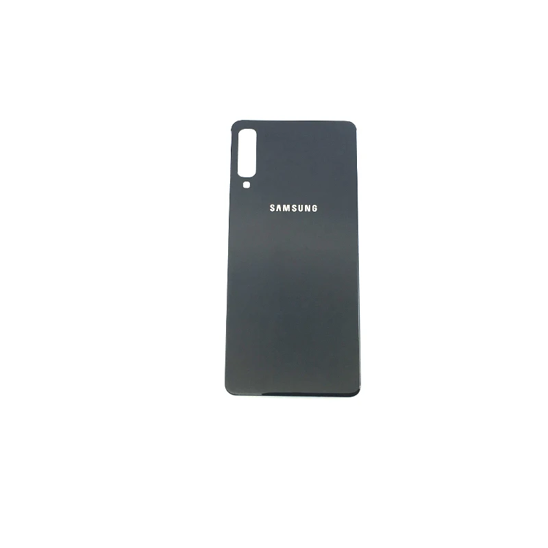 High copy black 10 шт заднее стекло samsung Galaxy A7 крышка батареи A750 чехол A750F SM-A750 задняя дверь корпус стеклянная панель Замена - Цвет: High copy black