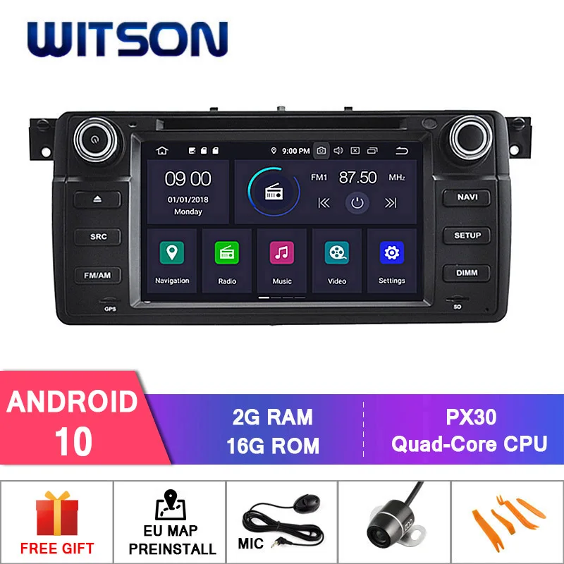 WITSON Android 10 0 IPS HD экран для BMW E46 X3 Z3 Z4 Автомобильный DVD стерео GPS 4 Гб ОЗУ 32 ГБ флэш 8 Octa