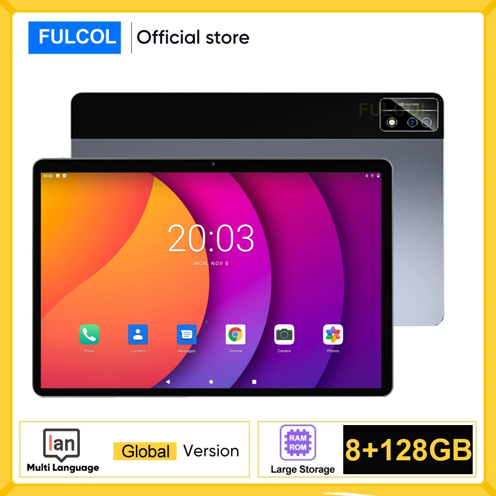 

Newest 10.1" 1920*1200 IPS Tablet PC Octa-Core CPU 8+128GB Storage 5G WiFi 4G Network 13+5MP Camera Android 10 планшет tablette