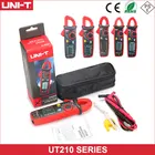 Цифровые токоизмерительные клещи, мультиметр UT210E, UT210D, UT210C, UT210B, UT210A, миниатюрные, истинное среднеквадратичное значение, Автоматический диапазон, переменный ток, постоянный ток, сопротивление UNI-T А