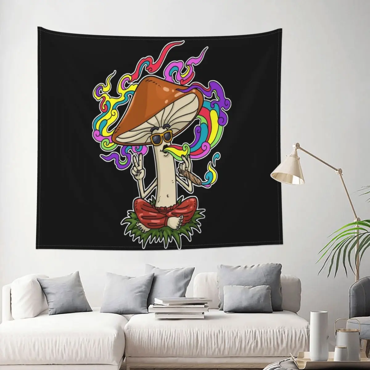 

Hallucinogenic Shrooms Magic Mushroom Tapestry Trippy Decoration Wall Room Home Decor Hanging Living room Kawaii Aesthetic Gift