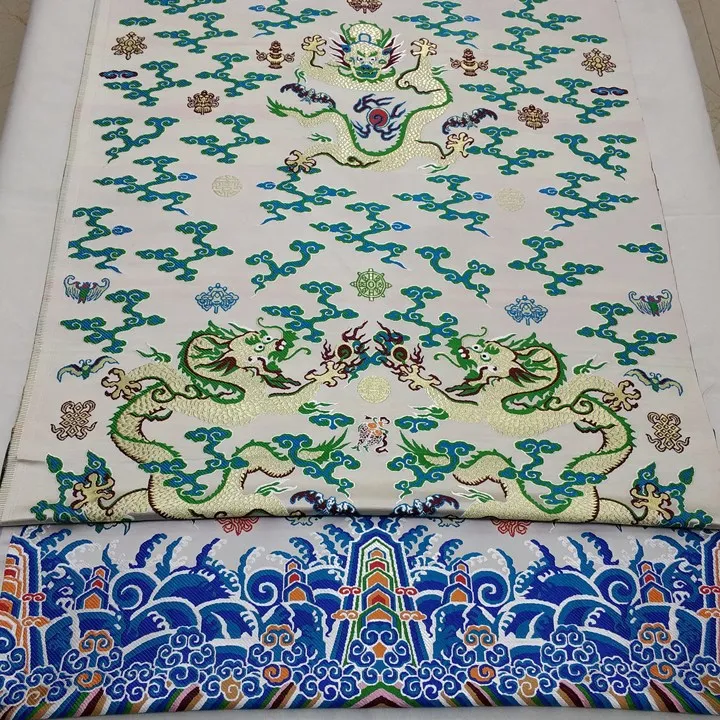 Подвеска дракон халат традиционная китайская куртка Cheongsam материал сценическое украшение прядильная ткань жаккардовая атласная парча ткань
