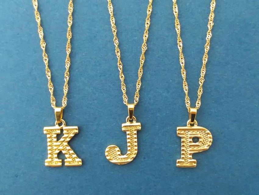 Цепочка Cxwind с подвеской для женщин ожерелье надписью капитал инициала цепочка