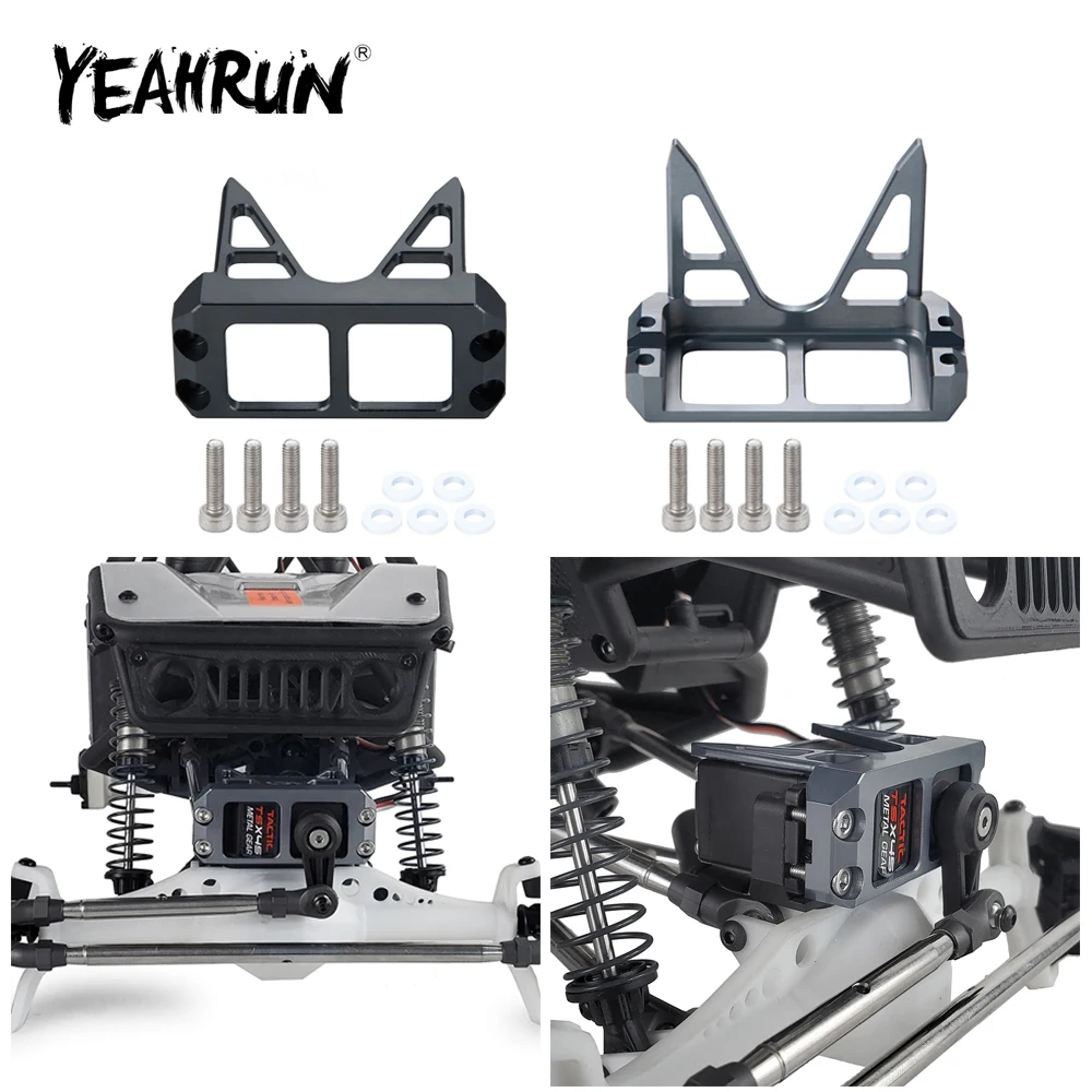 

YEAHRUN Metal Above Axle Servo Mount Protective Cover Seat for Axial Wraith 90048 RR10 1/10 RC Crawler Car Upgrade Parts