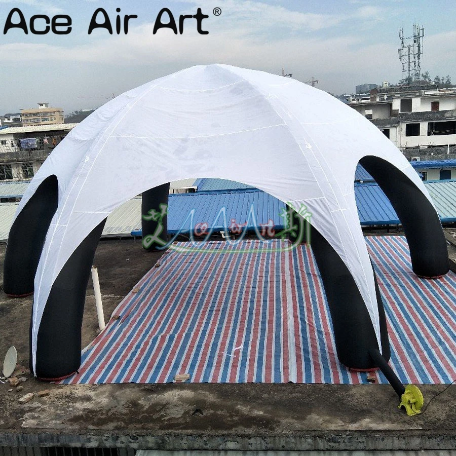 Уличная гигантская надувная палатка паук диаметром 10 м купольная модель с 6