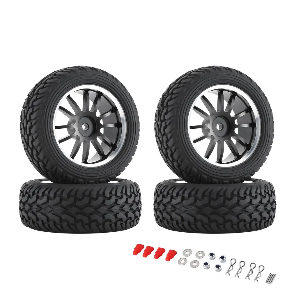 

4pcs 1 / 14 Big Foot Tire Lightweight Durable Excellent Workmanship Great Style Solid Wheel Rim Good Grip