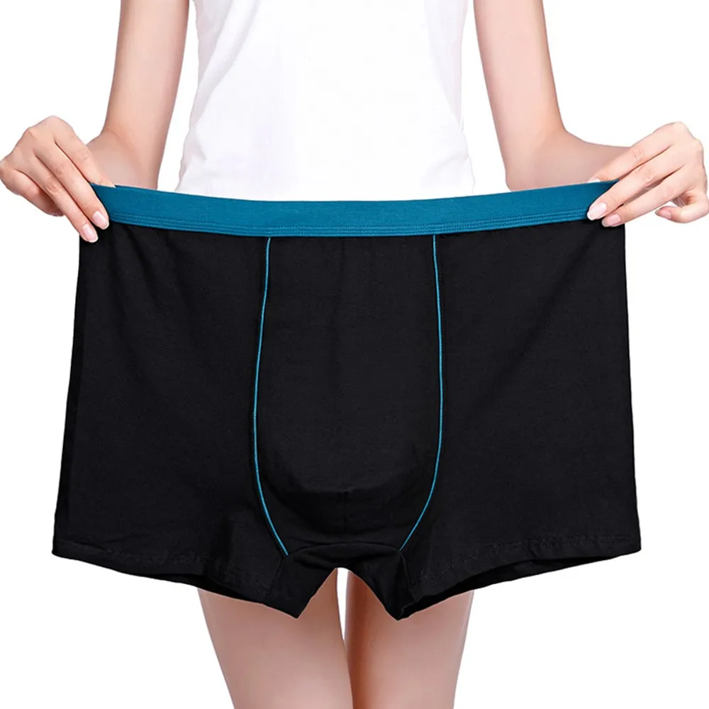 

Large Size Plus Men Fat Underwear Male Boxer Solid Panties Shorts Men's Cotton Underpants Breathable Intimate Man Boxers 3XL-7XL