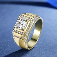 14k gold filled white diamond ring for men fine anillos mujer bijoux femme bizuteria anillos white gemstone silver 925 jewelry