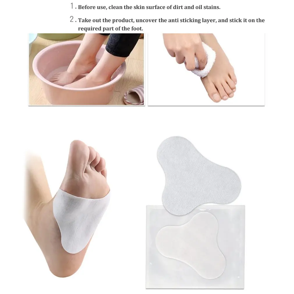 Гидрогелевая наклейка для ног на лодыжку увлажняющая снятия боли в