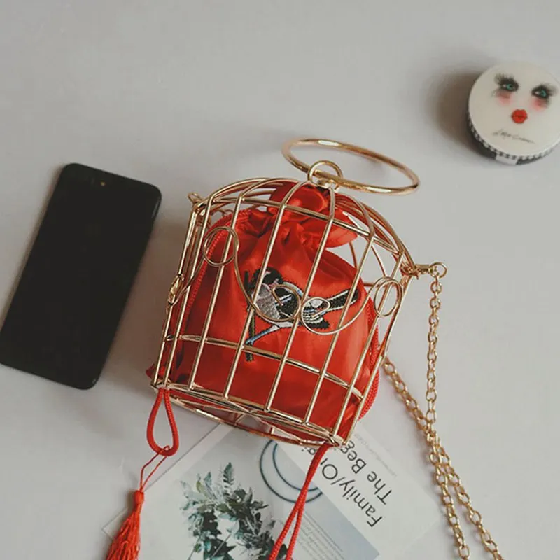 Индивидуальная клетка для птиц женская сумка тоут металлическая девочек сумки с