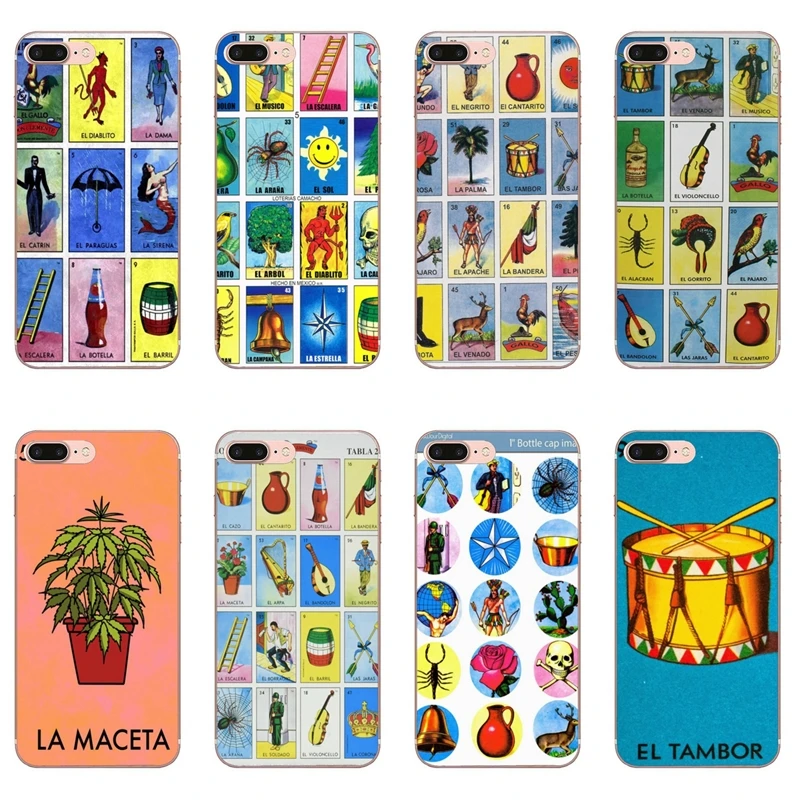 Мексиканский бинго Loteria чехол для iPhone 11 Pro XS Max XR X 8 7 6 6S Plus 5 5S SE силиконовый мягкий