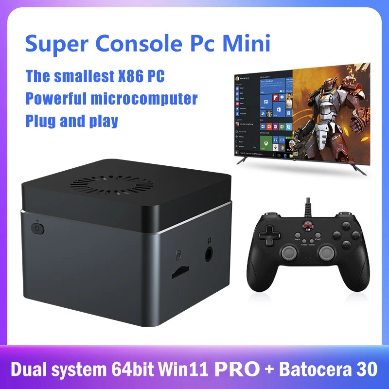 Супер консоль ПК Mini Plug And Play двойная система портативные предварительно