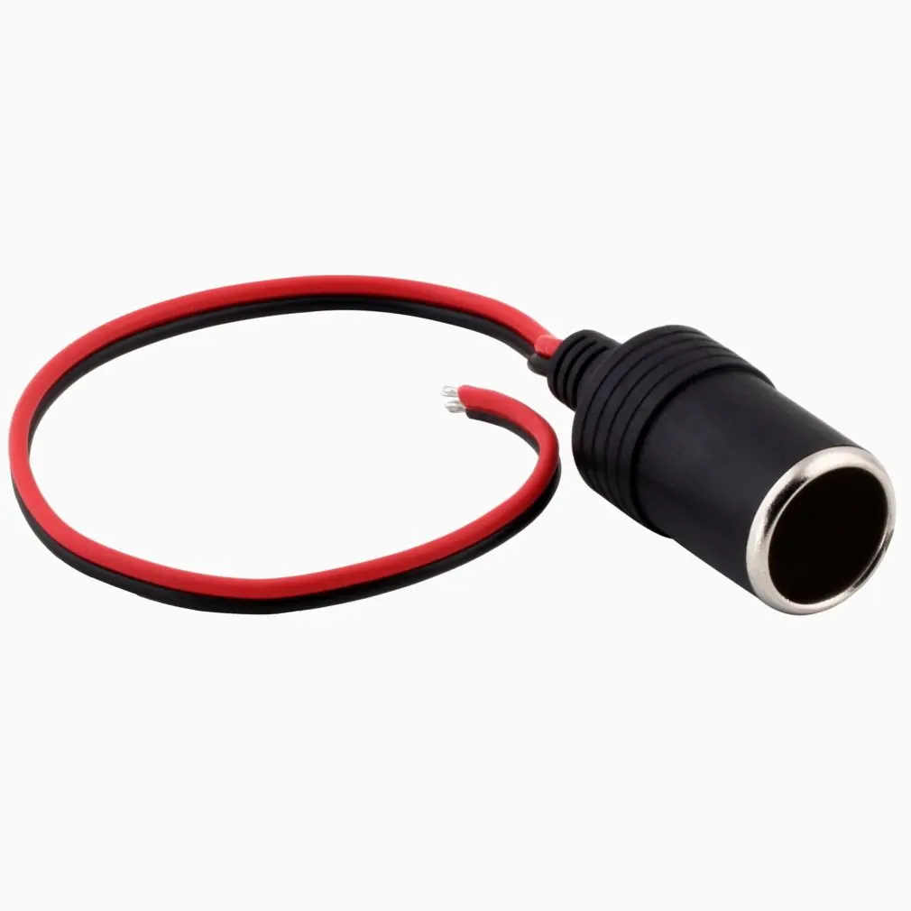 

1pcs 12V 24V Male Car Cigarette Lighter Socket Plug Connector On Off Switch 30cm drop Shipping Brand New~