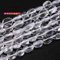 natural stone irregular white crystal quartz loose spacer beads for jewelry making crystal perles diy bracelet necklace 15