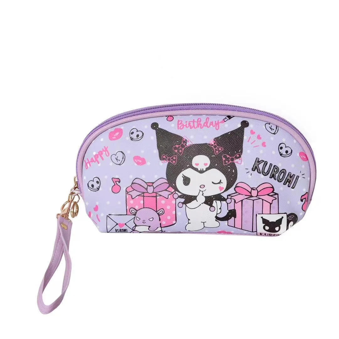 Sanrio кошелек для монет на молнии из искусственной кожи Hello Kitty Kuromi чехол карандашей