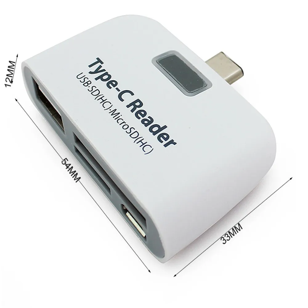 Тип C концентратор 3 1 TF SD кардридер мини многопортовый usb-адаптер портативный в