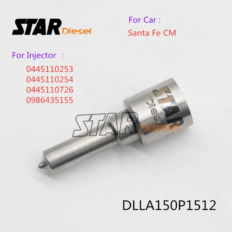 

Injector Nozzle Tips DLLA150P1512 0433171933 Auto Parts For Santa Fe CM 0445110253 0445110254 0445110726 0986435155