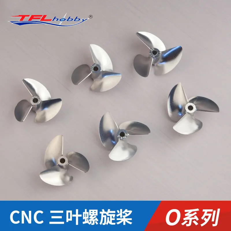 

TFL Genuine 3 Blade O-Series CNC 1.4 pitch Hole Dia 36mm-59mm Aluminium Propeller for RC boat