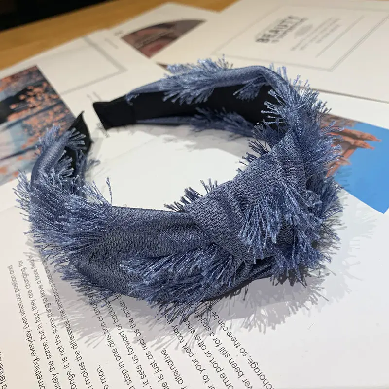 

Simple Wide Hairband Women Fashion Plush Hair Accessories for Girl Makeup Tools Trend Wild Headdress Luxury Hair Tie Headbands