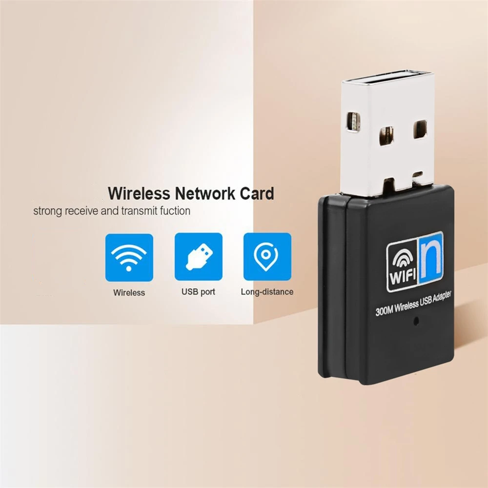 Kebidu высокоскоростной 2 4G мини Wi-Fi адаптер USB2.0 WiFi приемник 300 Мбит/с сетевая карта
