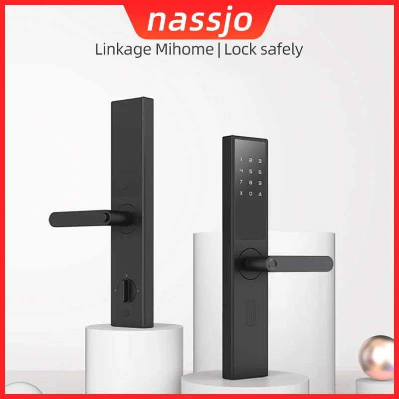 Nassjo Smart Fingerprint Door Lock With Xiaomi Mijia APP Bluetooth Security Intelligent Digital Lock Biometric Electronic Lock