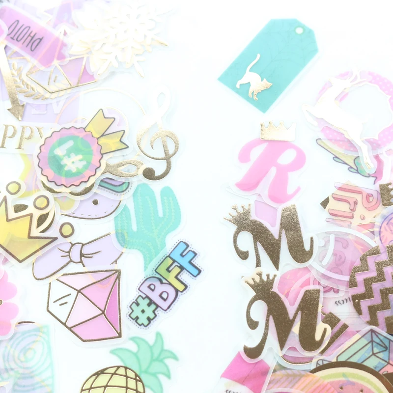 Domikee милый кавайный золотой фольгой школьный ученик Сделай Сам Скрапбукинг пуля