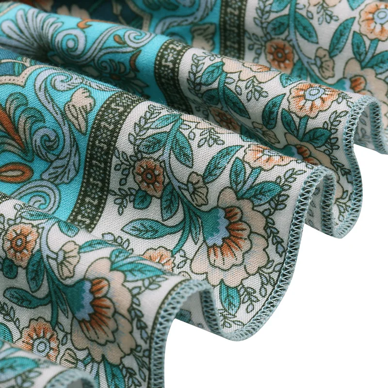 

Casual Dot Print Long Dress Sexy V Neck Beach Sundress Vintage Party Dresses Vacation Summer Indie Folk Women Boho Dress G2613