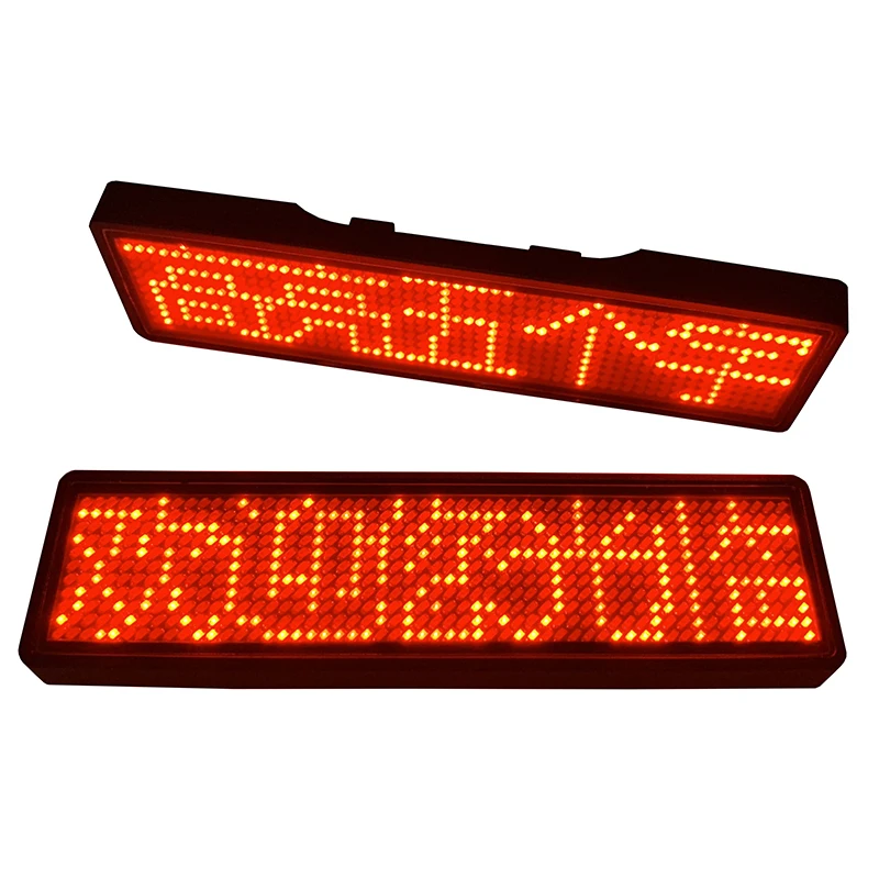 

Bluetooth LED badge Night Light Bar KTV Hotel display customized luminous badge charging scrolling driving agent number plate m