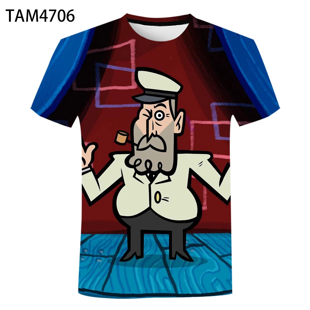 Летняя модная крутая футболка с 3D-принтом Игровых персонажей мужские женские