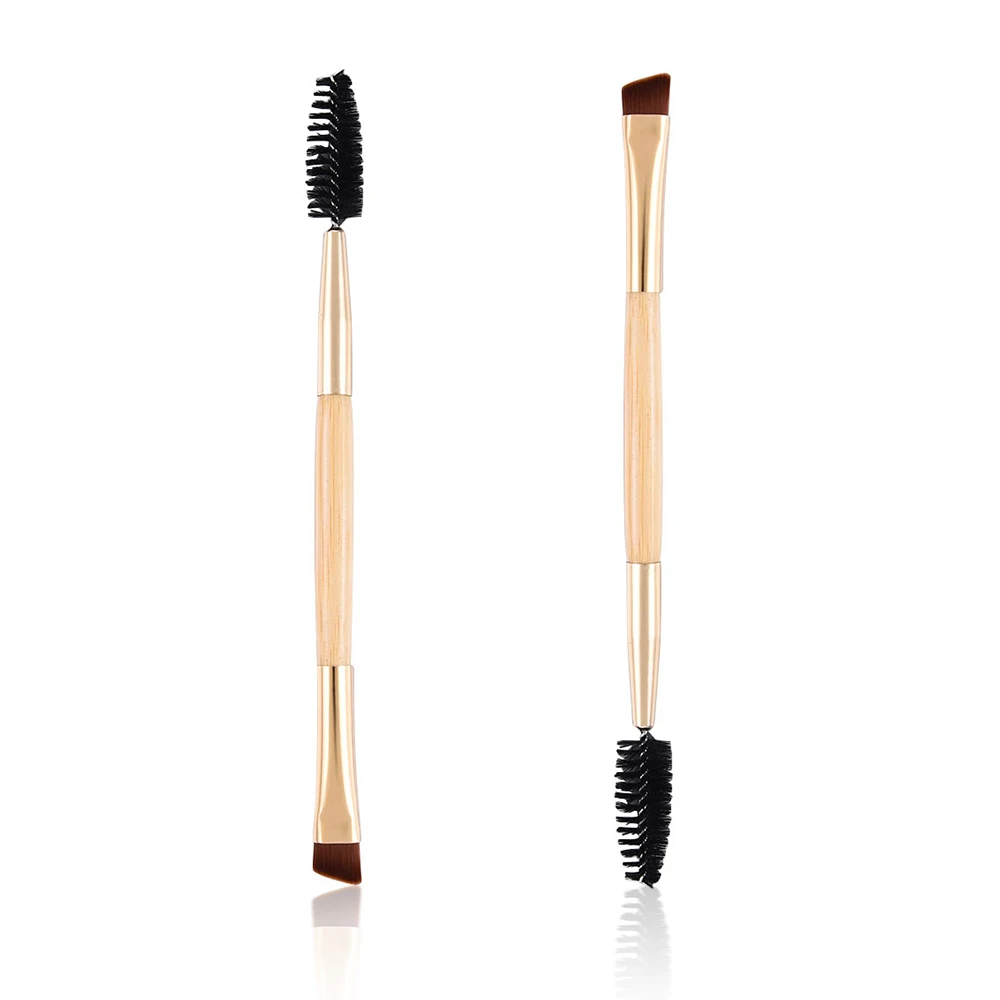 

Щетка-расческа для бровей, 2 в 1, с бамбуковой ручкой