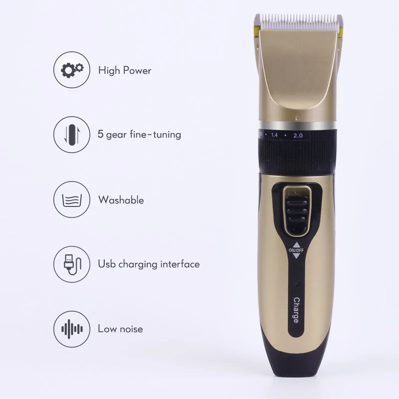 Машинка для стрижки волос электрическая перезаряжаемая профессиональная бритья