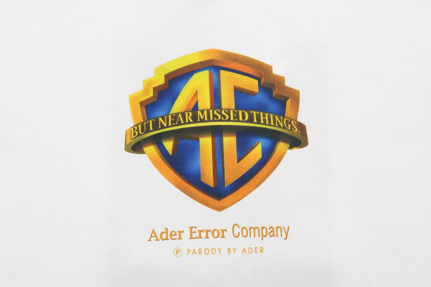 Ader error Movie Company Giant Spoof Designs короткая футболка для мужчин и женщин утолщенные Топы