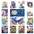 Набор для алмазной живописи сделай сам, мозаика 5D особой формы с изображением животных, цветов, стразы, подарок для украшения дома