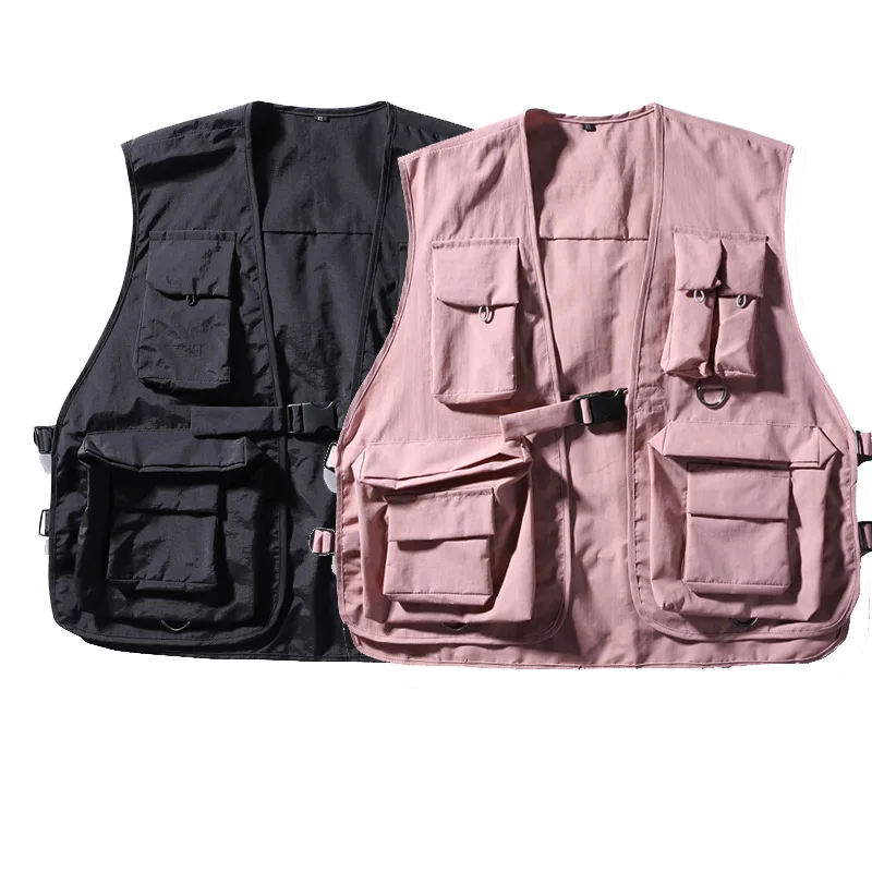

Summer Fashion Brand Military Tactics Vest Outdoor Climbing Fishing Working Travel Men's Women's Multi-pocket Tooling Waistcoat