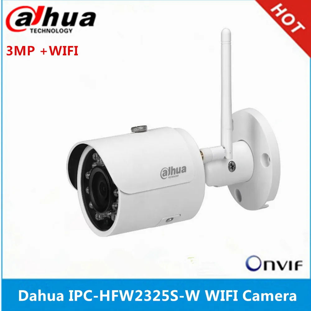 Dahua IPC-HFW2325S-W 3MP IR50M IP67 встроенный wifi и слот для sd-карты сетевая уличная ip-камера не может поддерживать p2p