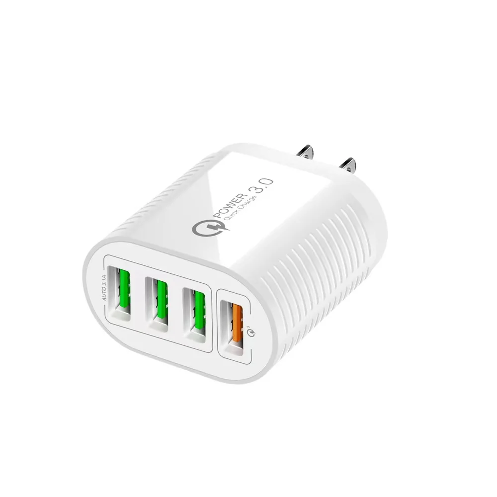 The new thread 4 USB fast was electrical QC3.0 5.1 A charging head | Мобильные телефоны и аксессуары