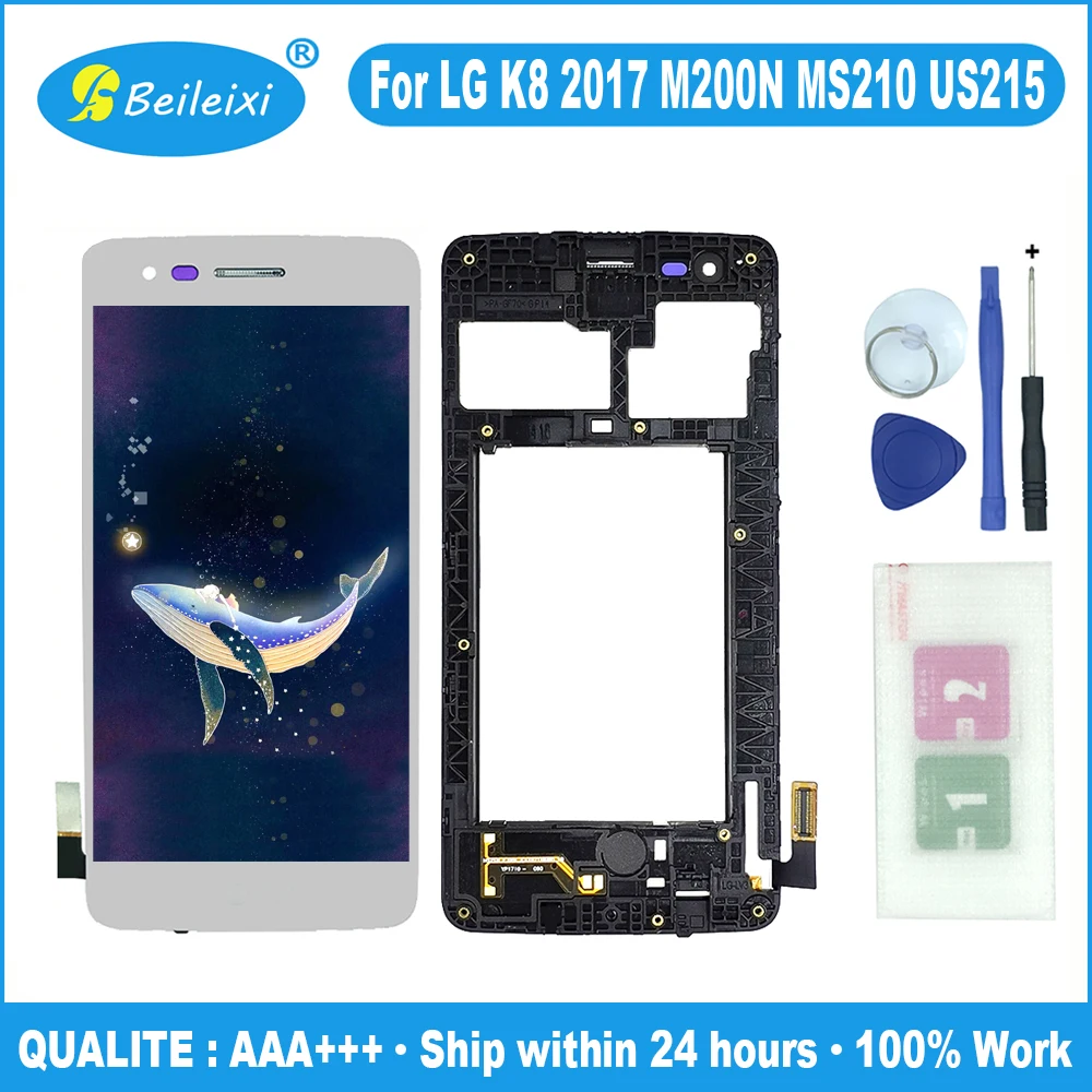 Для LG K8 2017 M200N MS210 US215 ЖК дисплей кодирующий преобразователь сенсорного экрана в