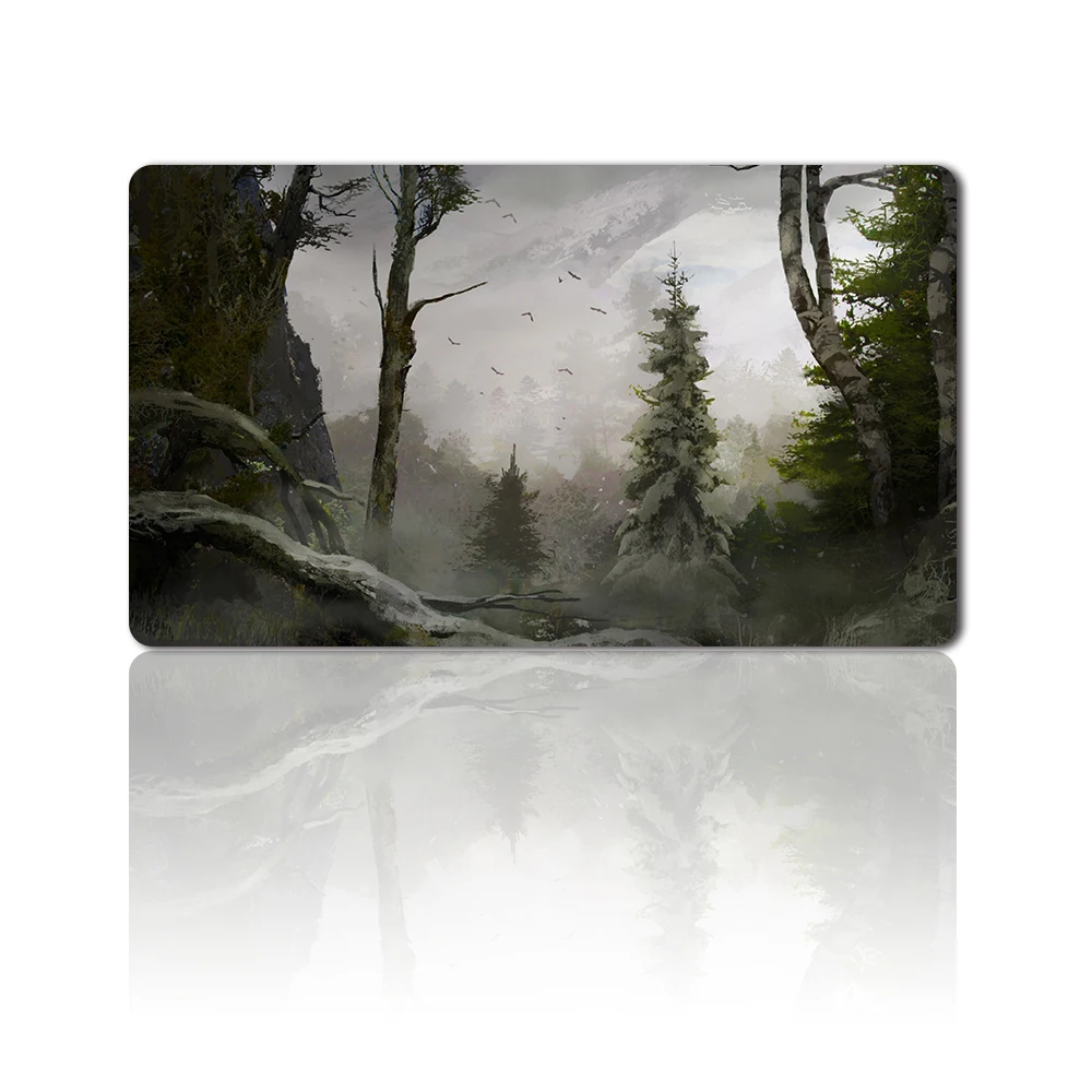 

Board Game TCG Playmat Table Mats Size 60X35cm Mousepad Compatible for CCG RPG MTG Playmat - Dragons of Tarkir Forest