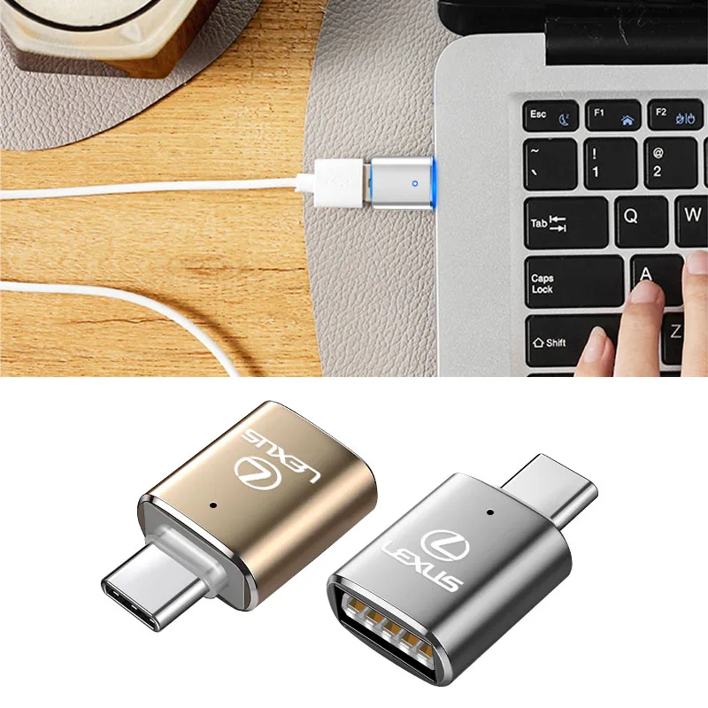 Металлический USB-адаптер для зарядки и передачи данных типа C соединительные