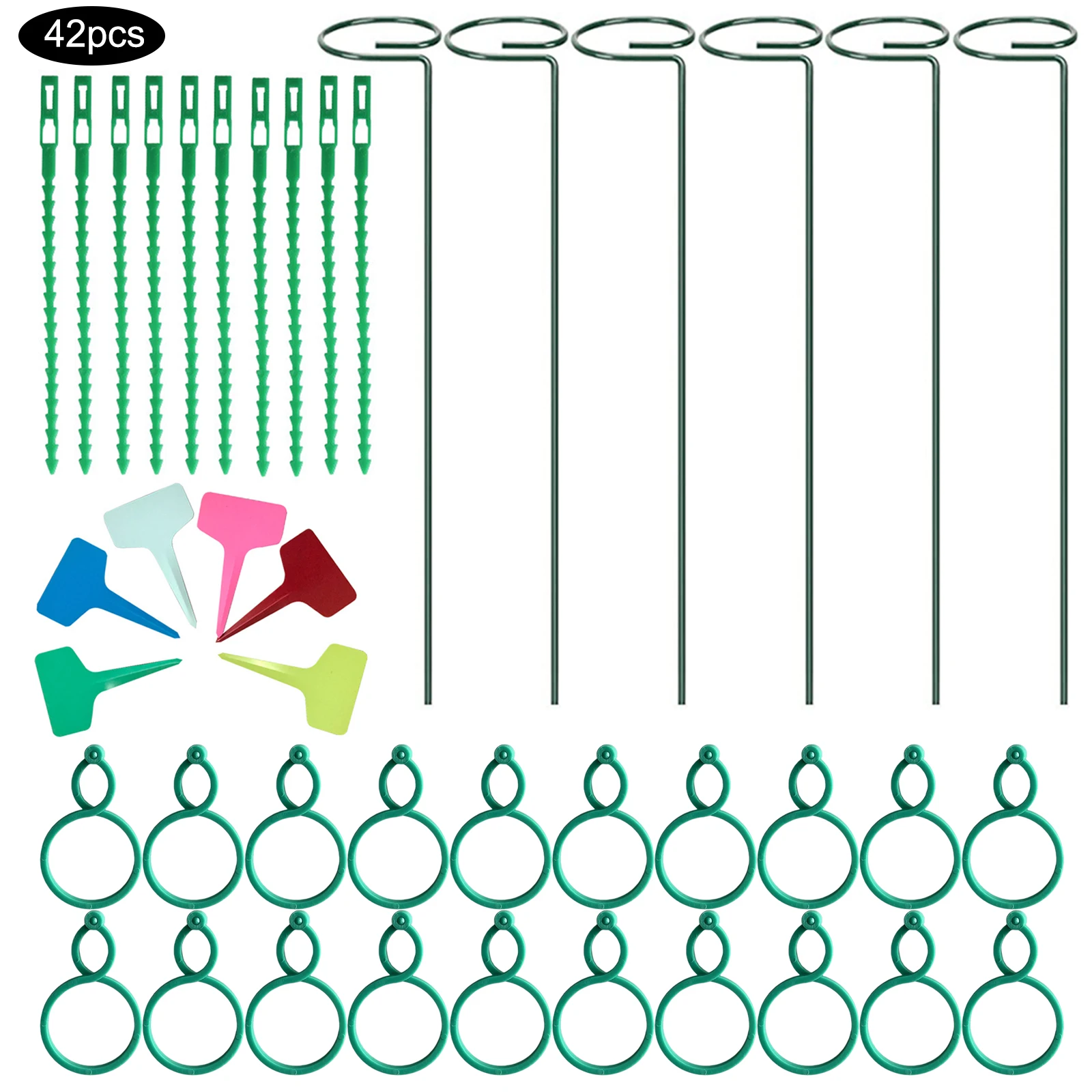 

Один стебель Поддержка ворс сад стенд Садоводство кронштейн комплект 16-дюймовый шпилька для парника 42 шт/46 шт ярлыки для растений